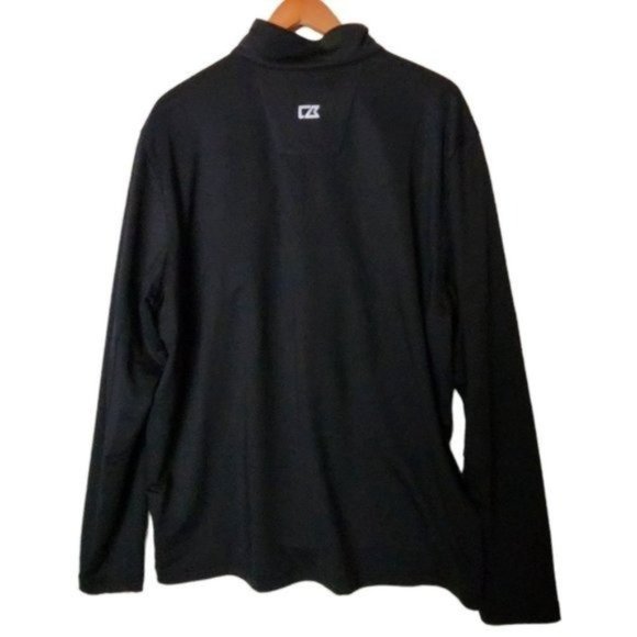 Cutter & Buck DRYTEC SuperBowl Black Gray 1/4 Zip Pullover Men’s Size XL - Picture 8 of 10